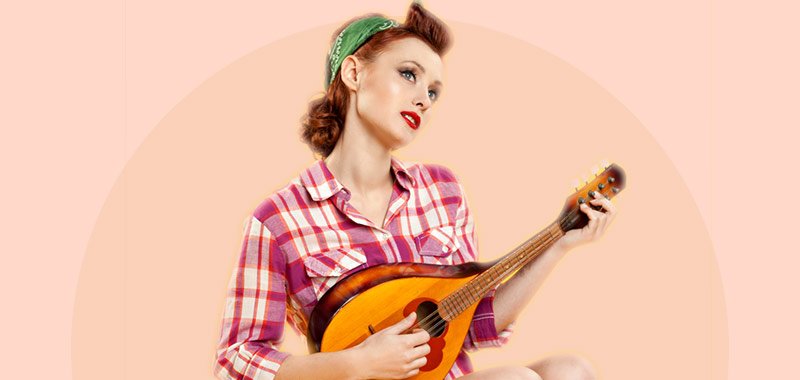 mytinderology-cover-retro-pinup-woman-green-headband-playing-guitar