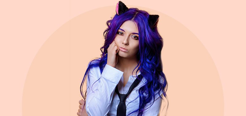 mytinderology-cover-young-woman-kat-ears-headband-purple-hair