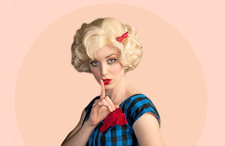 mytinderology-young-blonde-woman-retro-dress-do-shhh